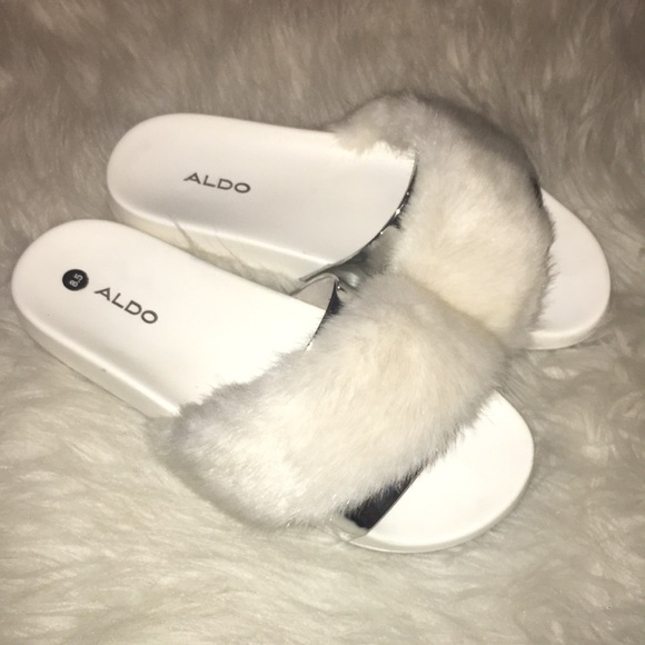 Aldo Shoes - Aldo Faux fur slides size 8.5